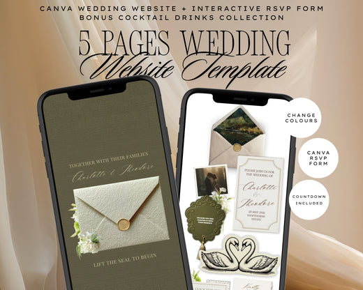 Old Money Wedding Website Template