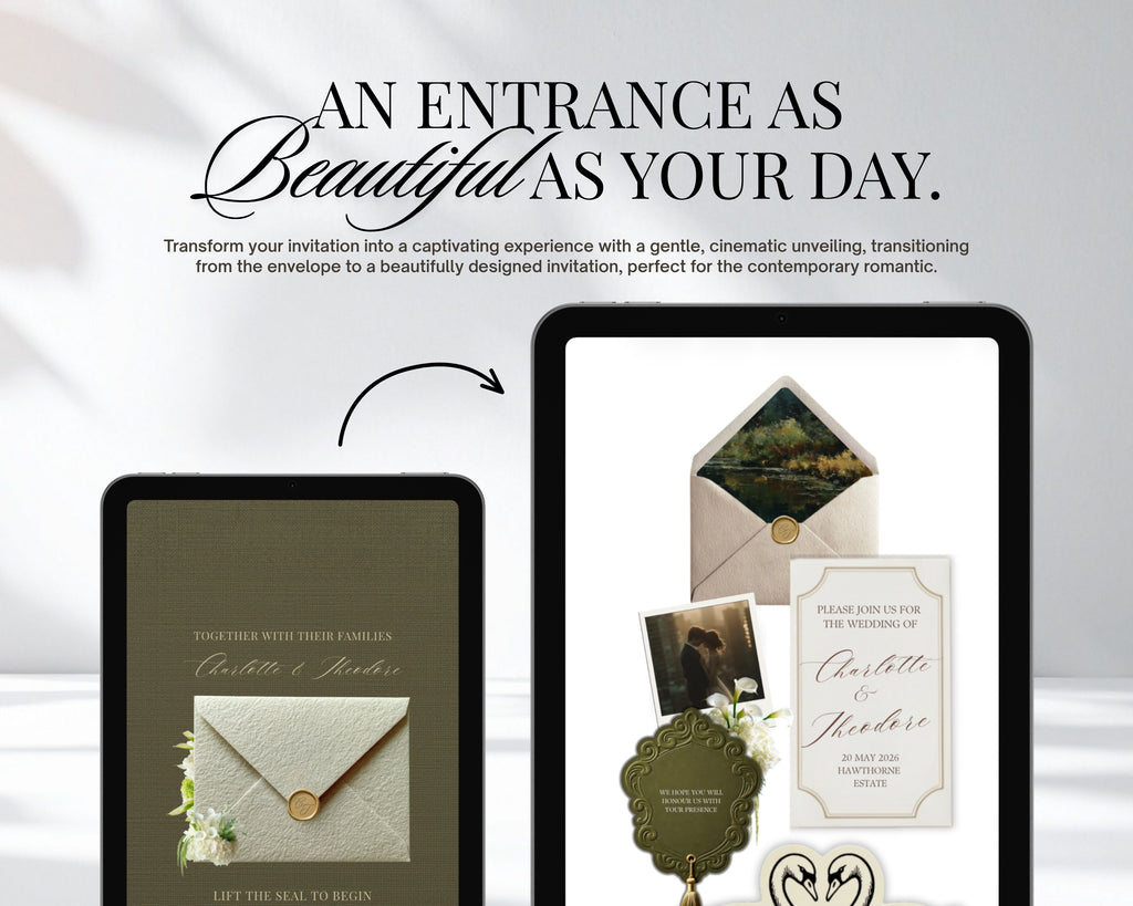 An entrance as beautiful as your day — Old Money wedding website