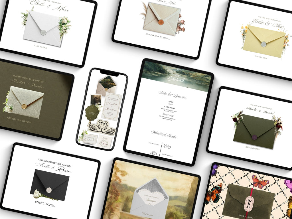 The All-Access Wedding Suite — save-the-date website templates