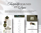 Tastefully designed five pages — Old Money wedding website