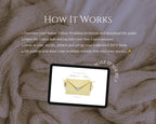 How it works — Butter Yellow wedding website template