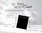 Twenty-plus page setup guide included with the Old Money template