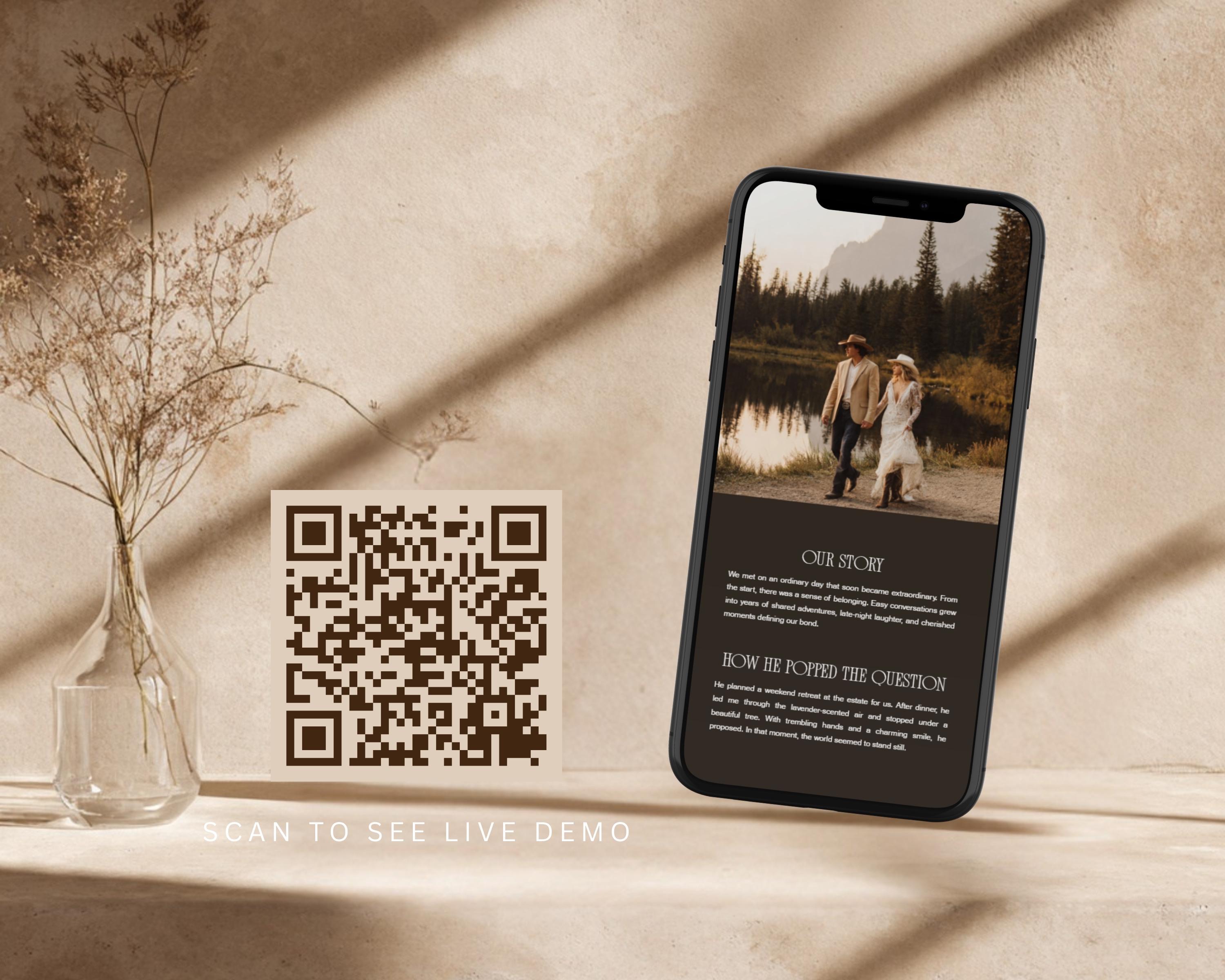 Mountain Ranch Wedding Website Template