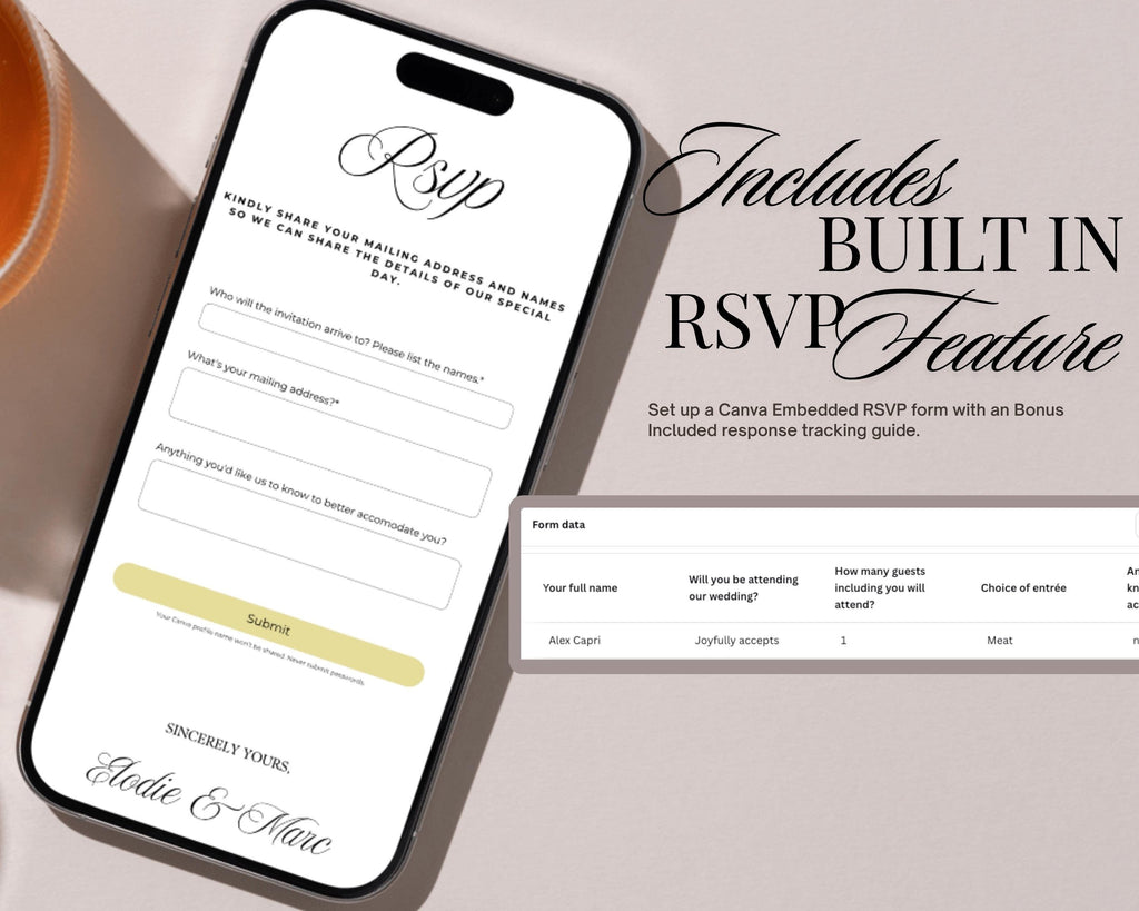 Butter Yellow Save the Date Website Template