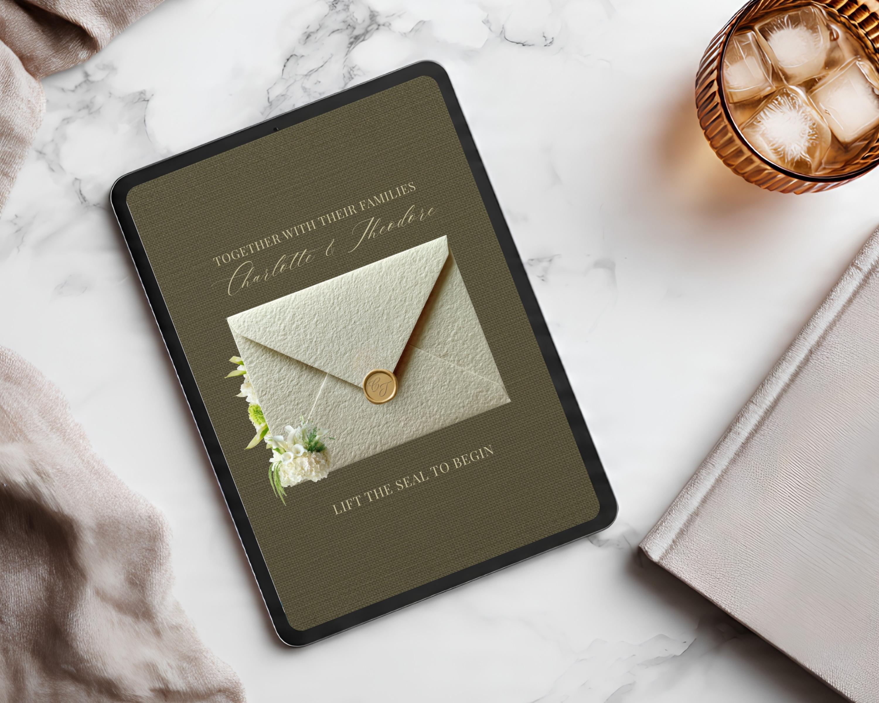 Old Money Save the Date Website Template