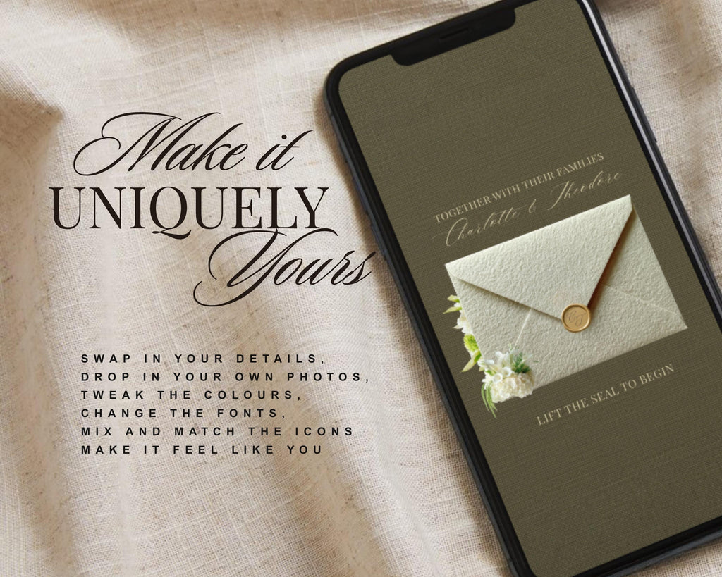 Old Money Save the Date Website Template