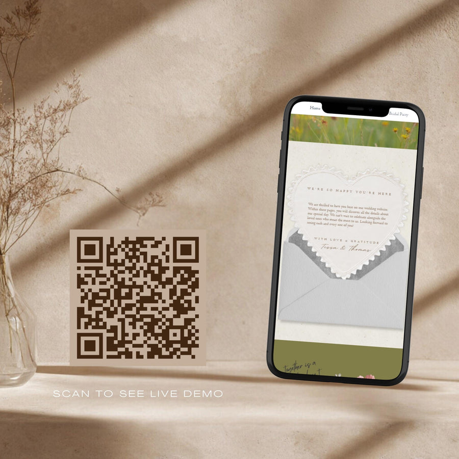 Wildflower Wedding Website Template