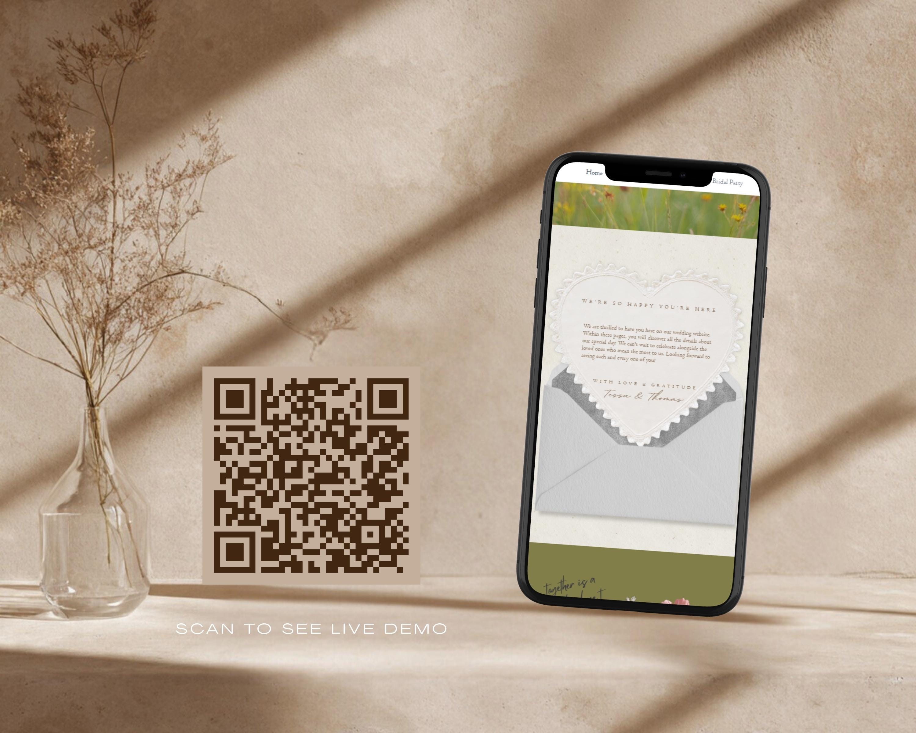 Wildflower Wedding Website Template