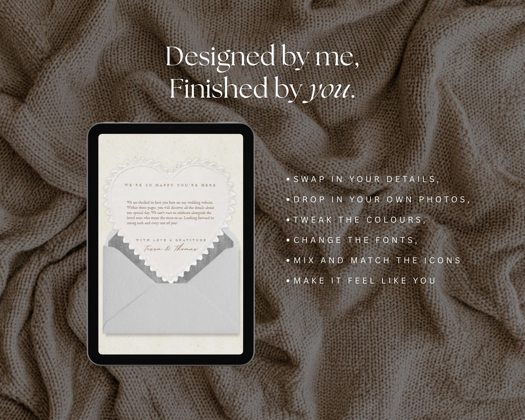 Wildflower Wedding Website Template