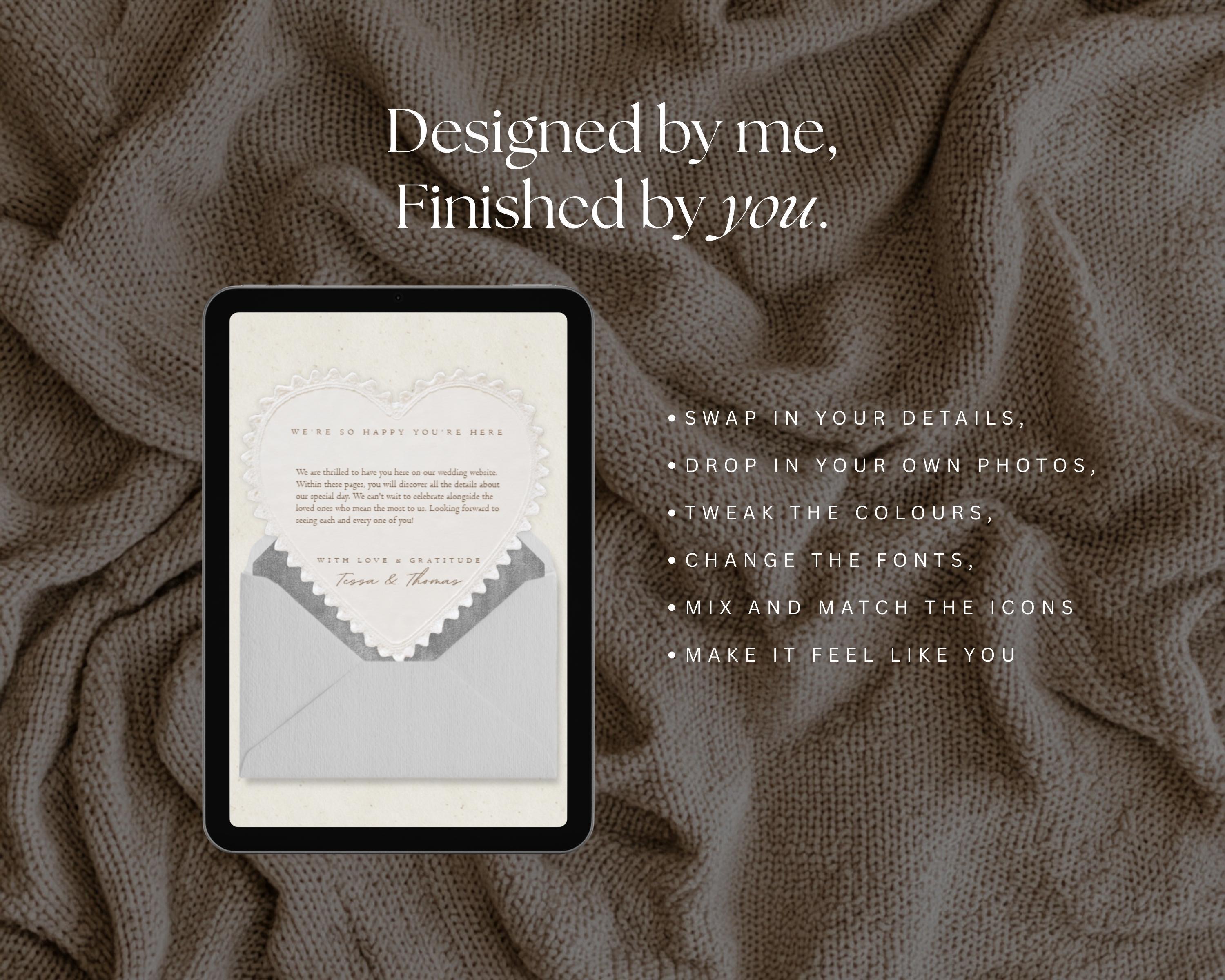 Wildflower Wedding Website Template