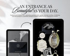 Old Money Black and White Wedding Website Template