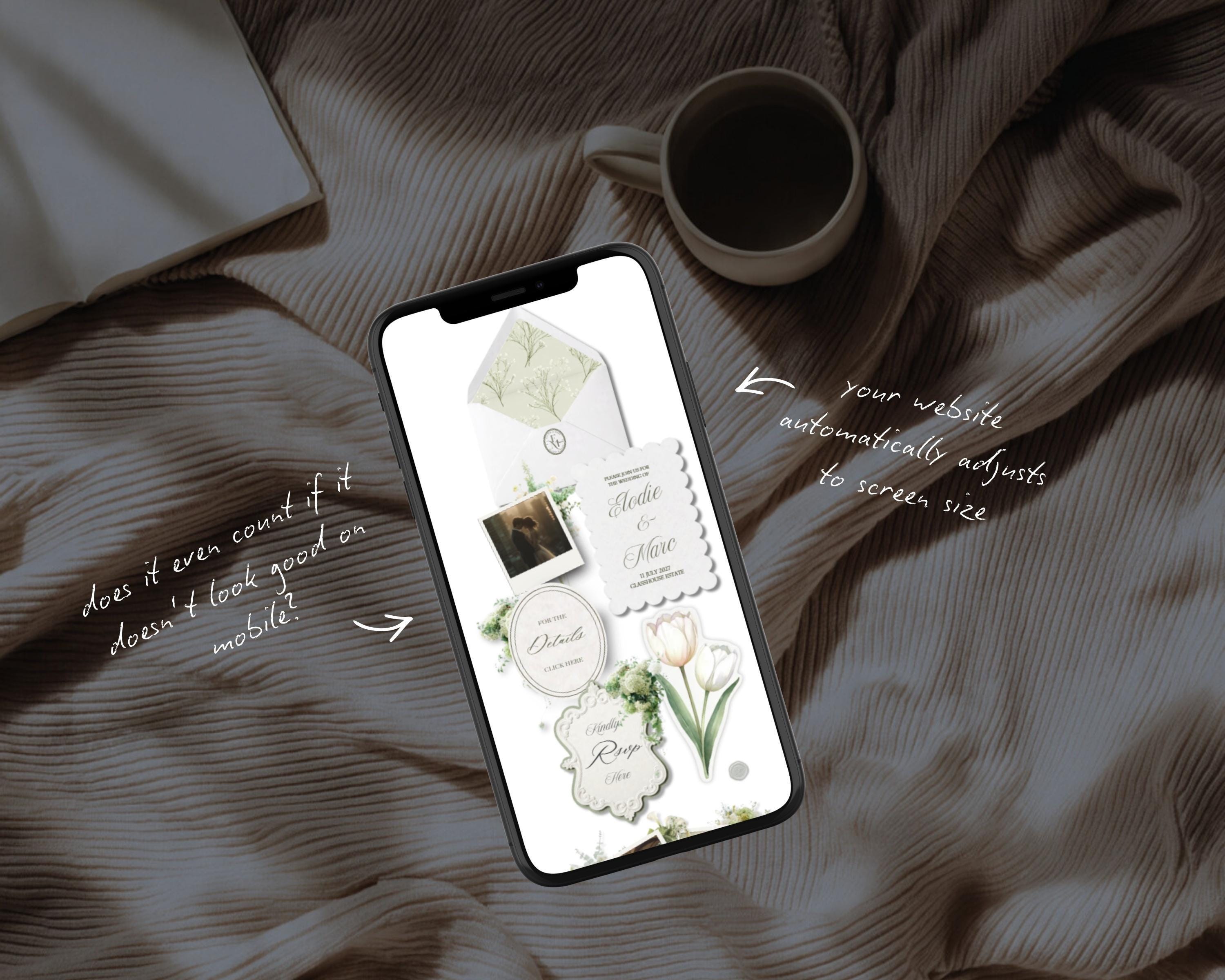 Ivory & Sage Wedding Website Template