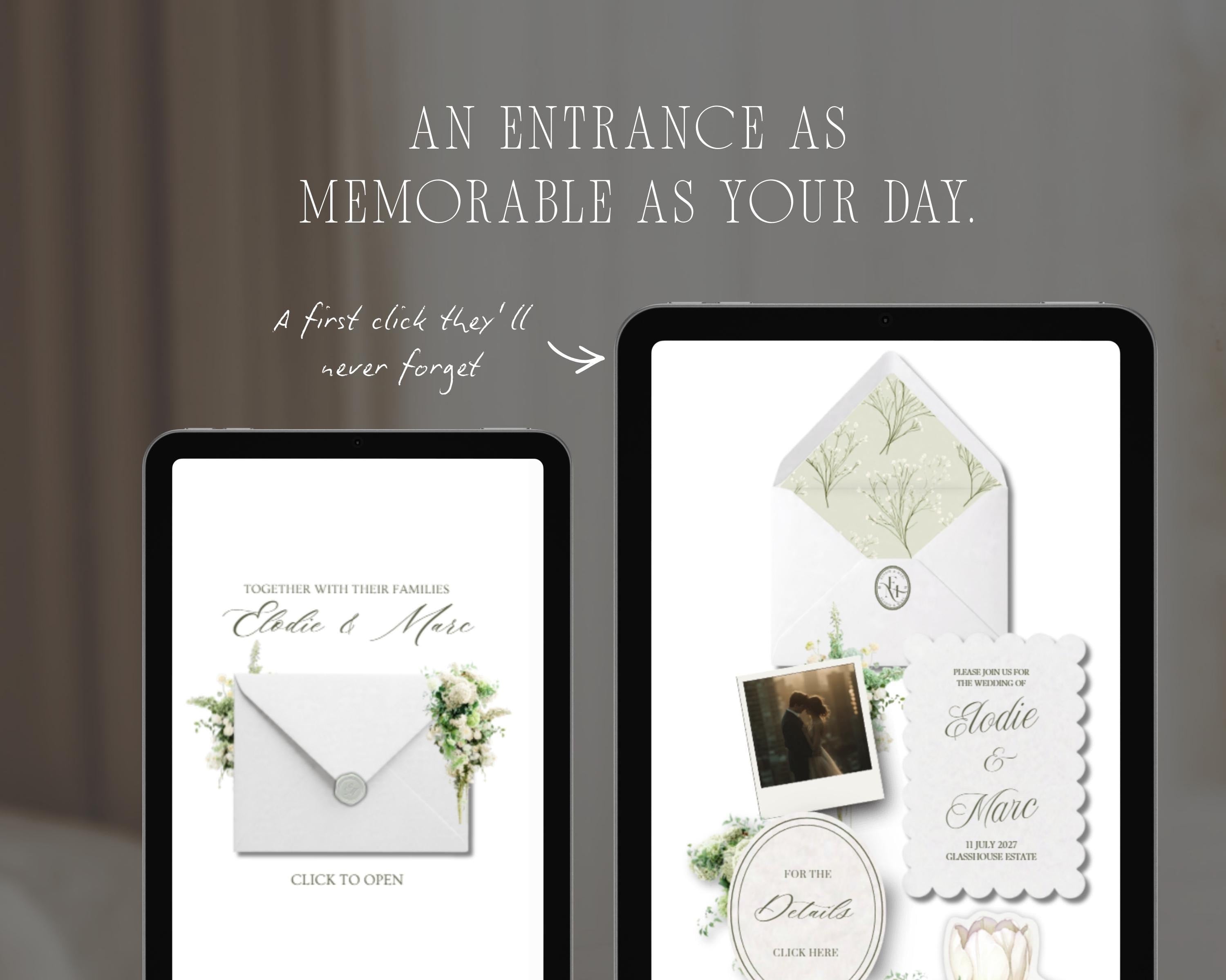 Ivory & Sage Wedding Website Template