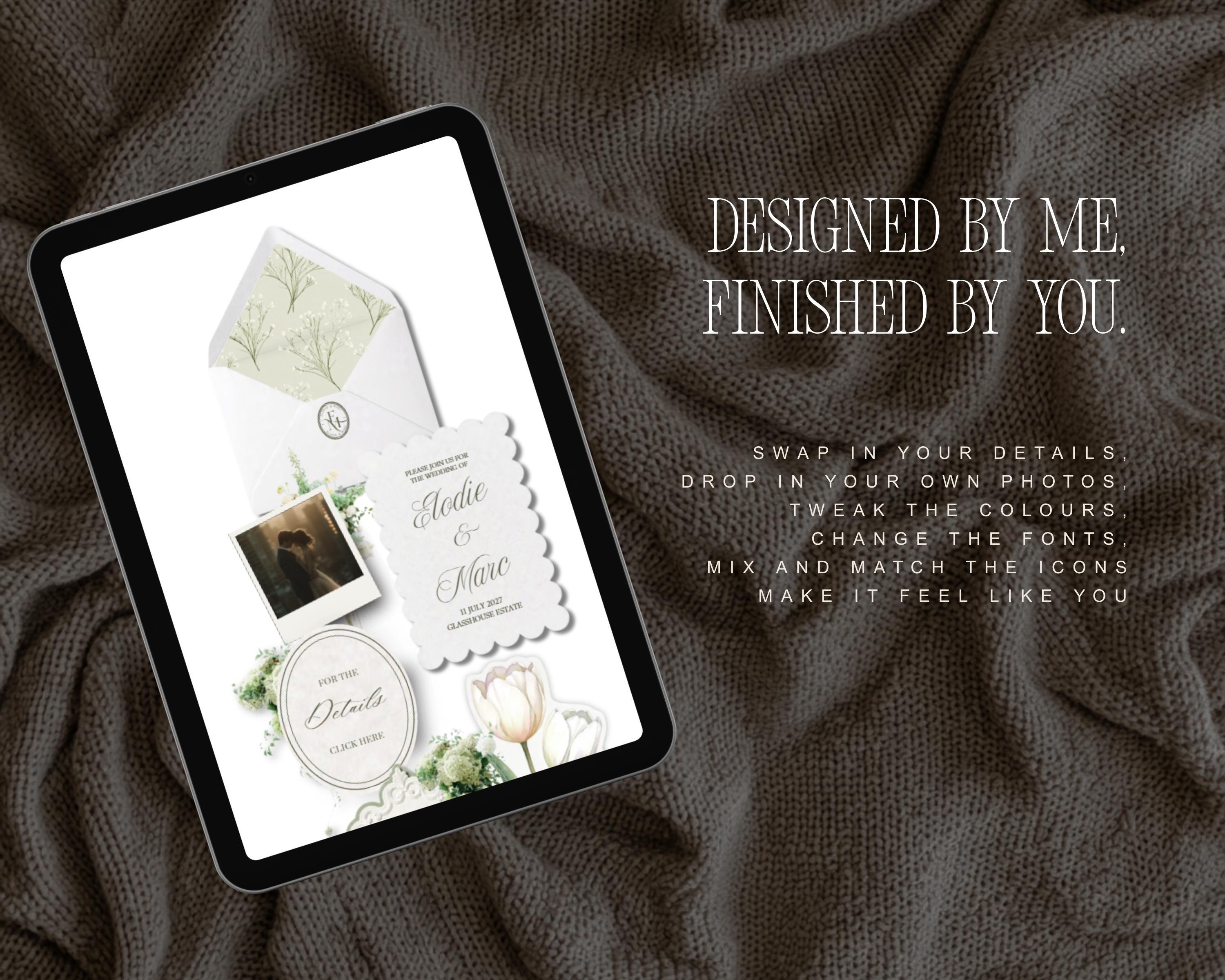 Ivory & Sage Wedding Website Template