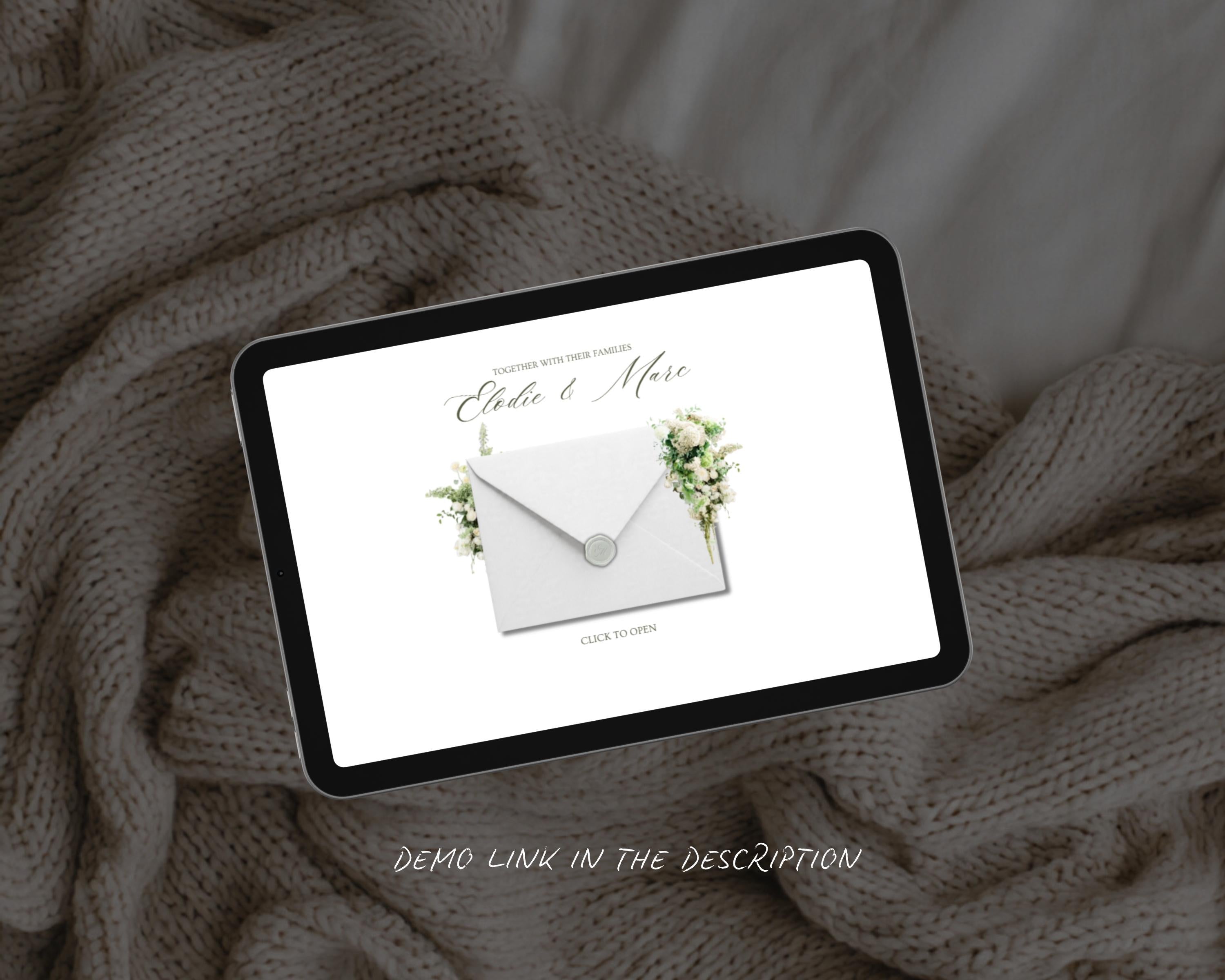 Ivory & Sage Wedding Website Template