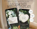 Olive and Lace Save the Date Website Template