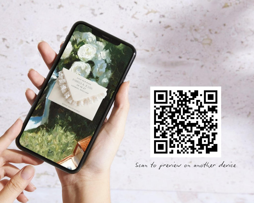 Olive and Lace Save the Date Website Template