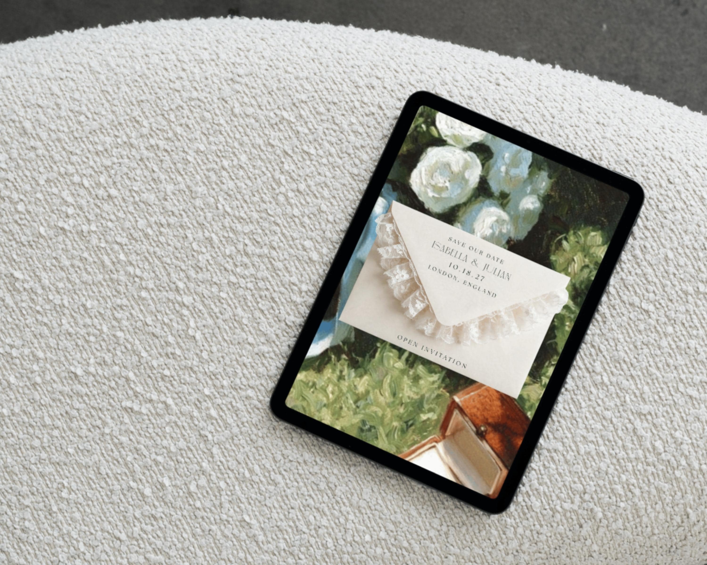 Olive and Lace Wedding Website Template