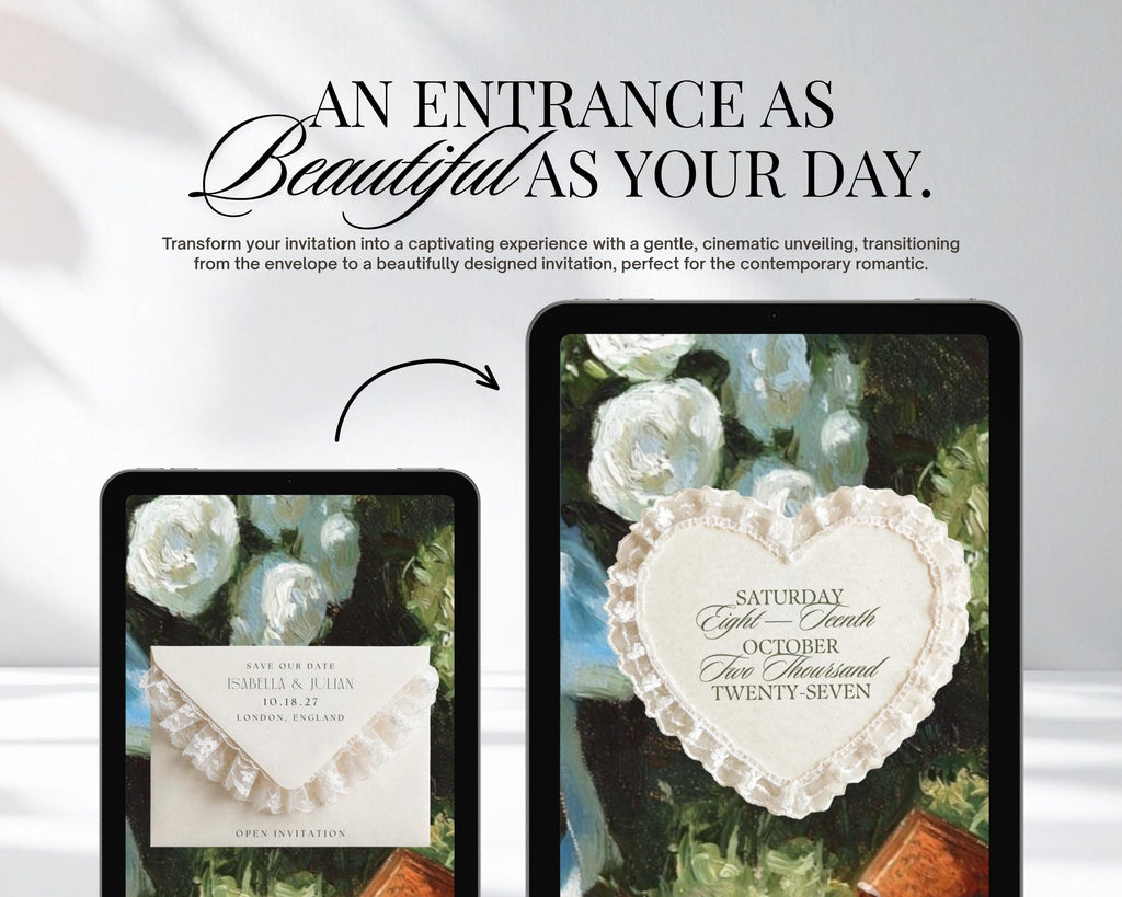 Olive and Lace Wedding Website Template