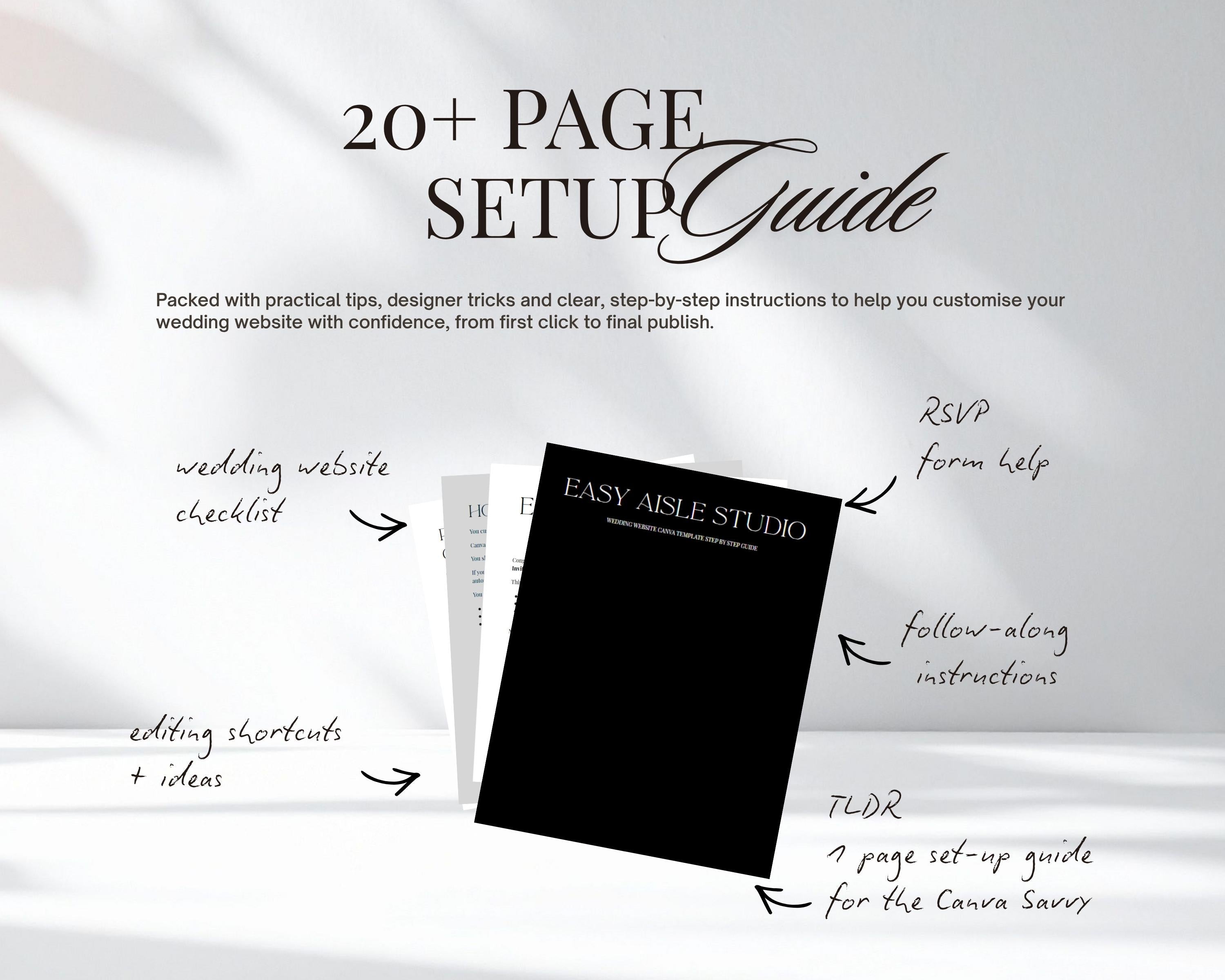 Olive and Lace Wedding Website Template