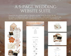 Boho Terracotta Wedding Website Template