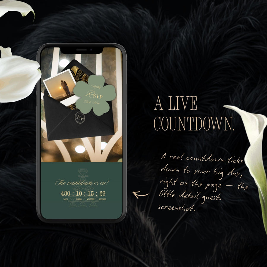 Art Deco Wedding Website Template