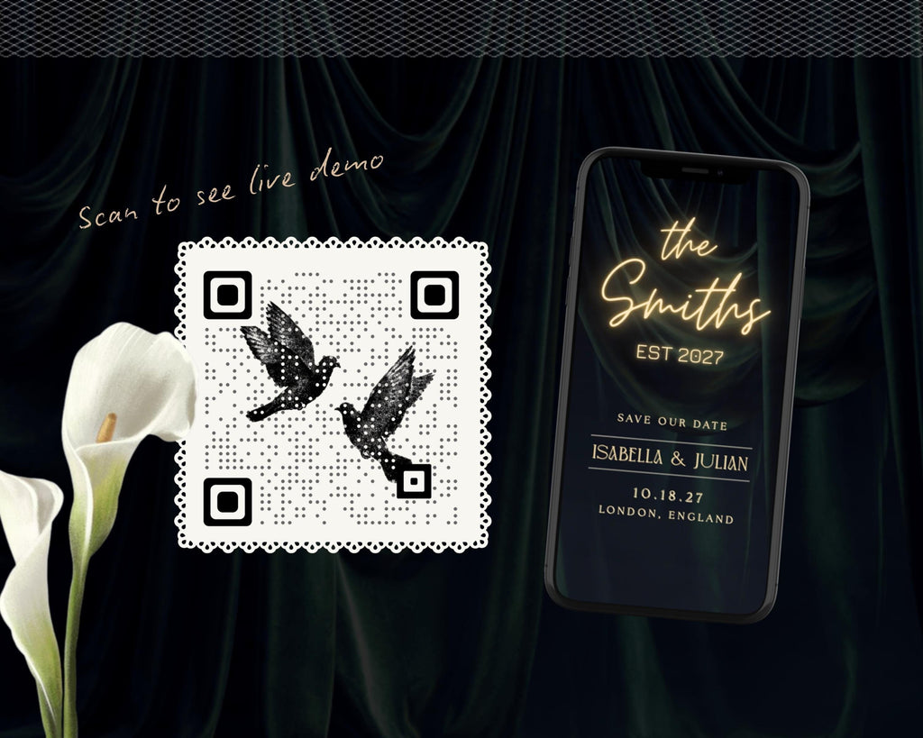 Art Deco Wedding Website Template