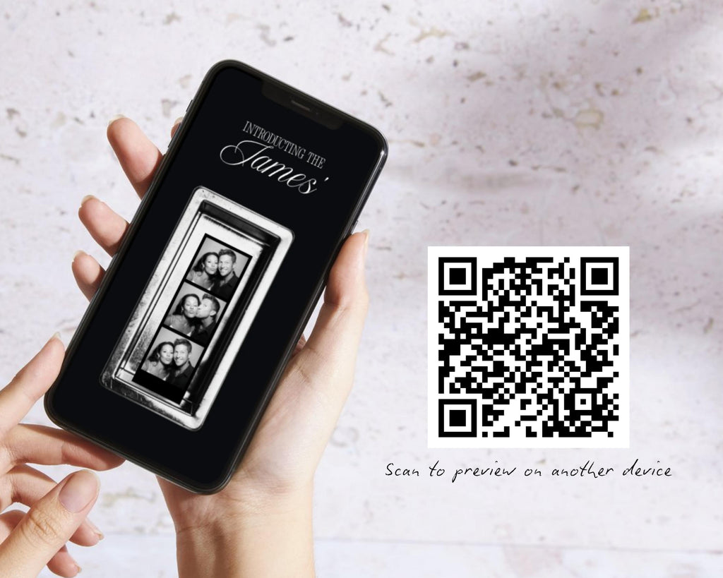 Photo Booth Wedding Website Template