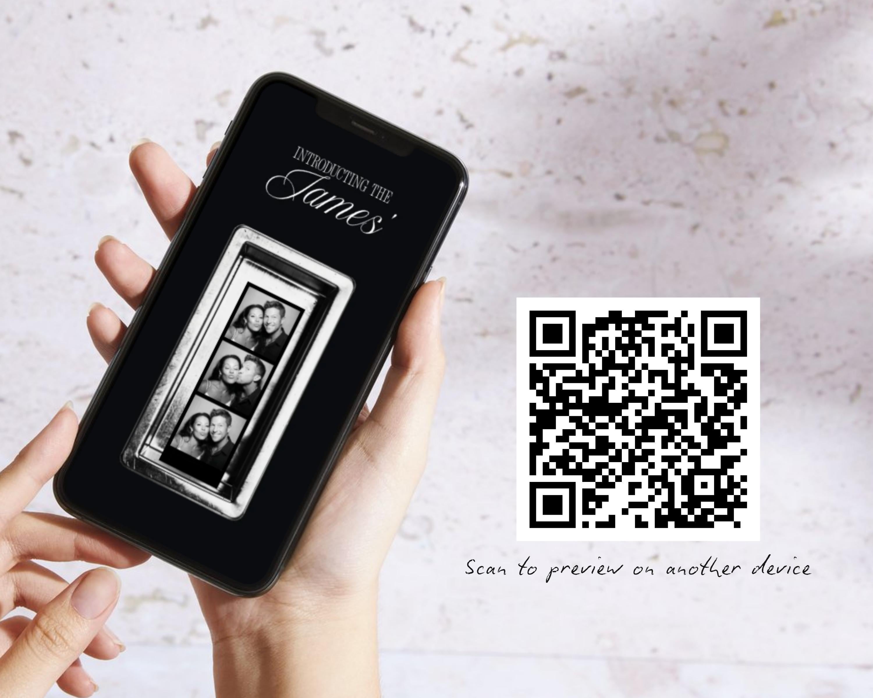 Photo Booth Wedding Website Template
