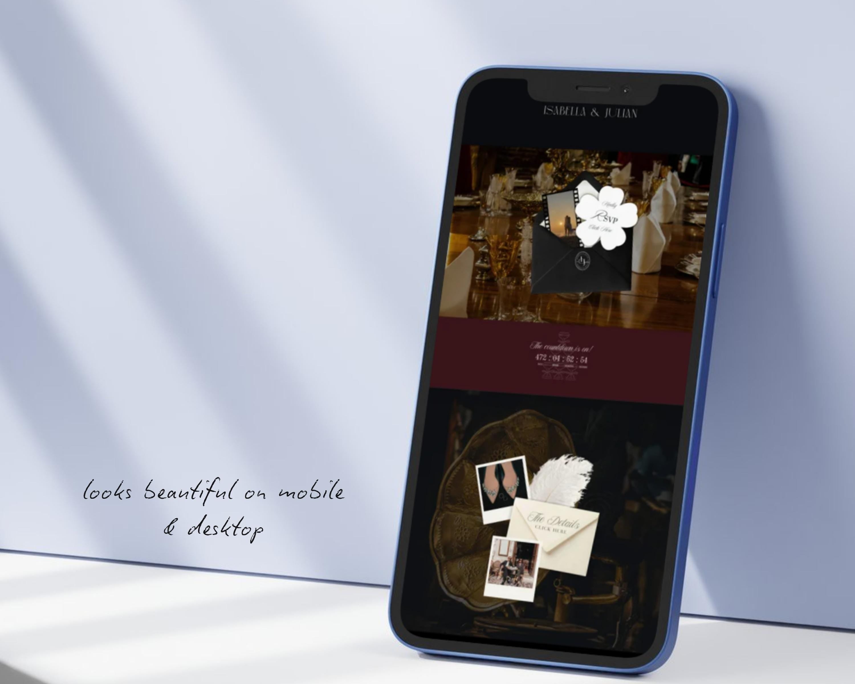 Photo Booth Wedding Website Template
