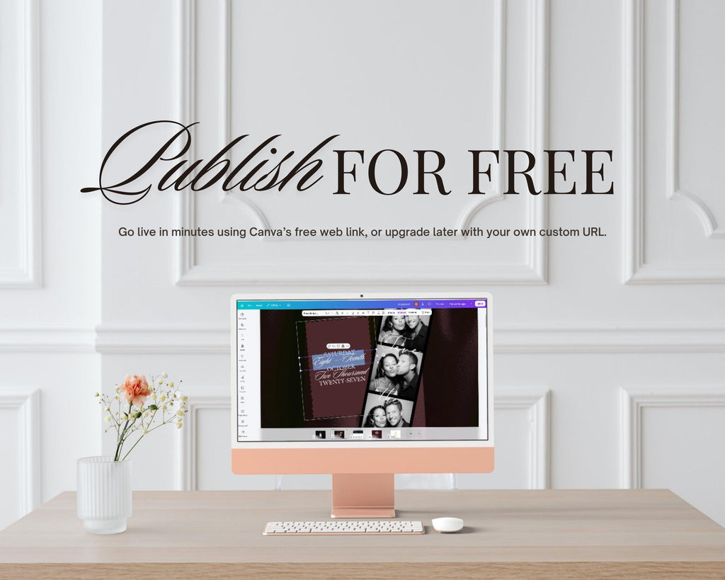 Photo Booth Wedding Website Template