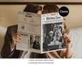 Vintage Wedding Newspaper Program Template