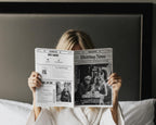 Vintage Wedding Newspaper Program Template