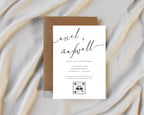 Vintage Wedding Newspaper Program Template