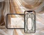 Stained Glass Save the Date Website Template