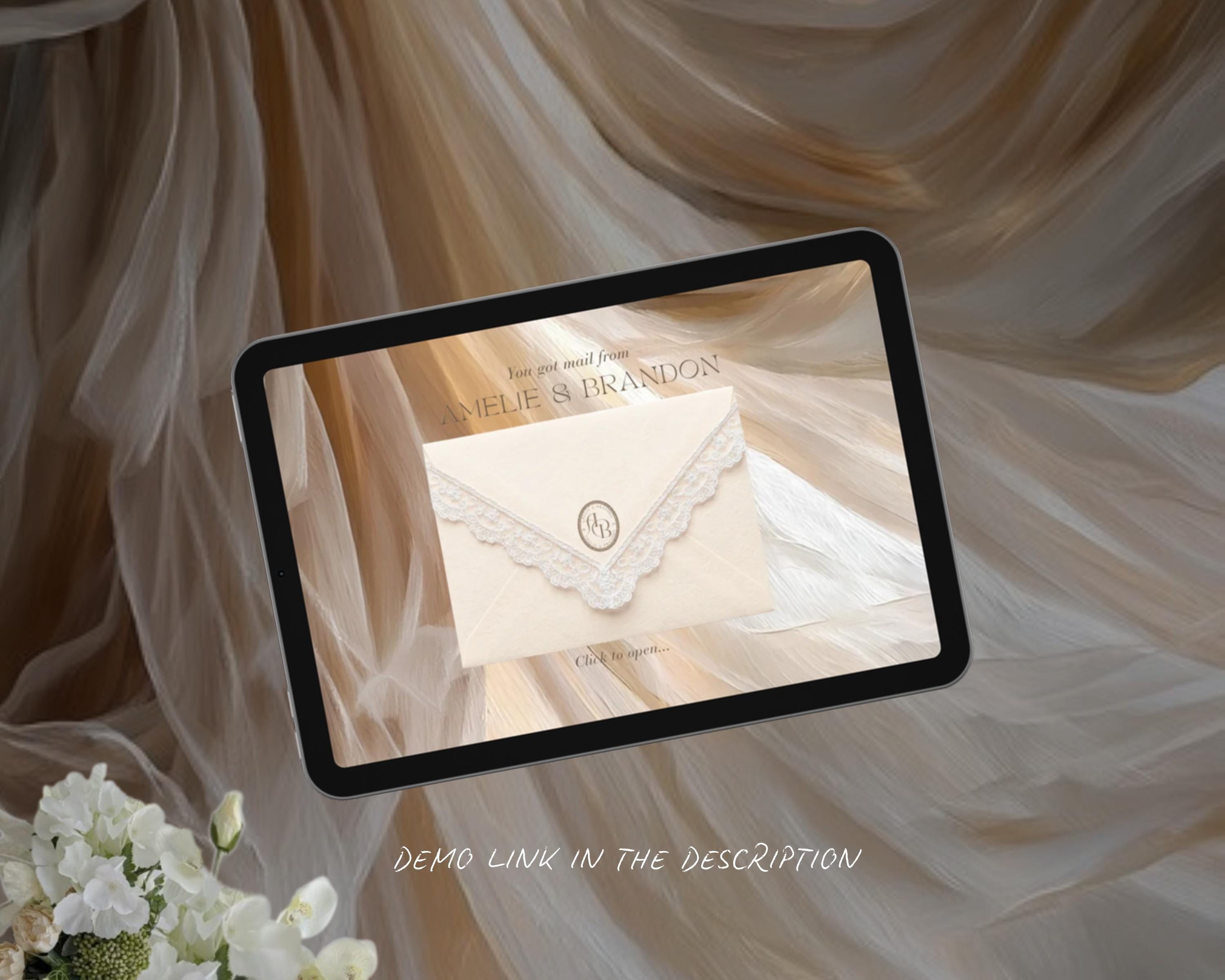 Stained Glass Save the Date Website Template