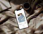 Dusty Blue Save-the-Date Website Template