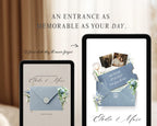 Dusty Blue Save-the-Date Website Template