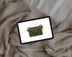 Burgundy & Olive Save the Date Website Template