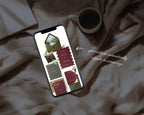 Burgundy & Olive Wedding Website Template