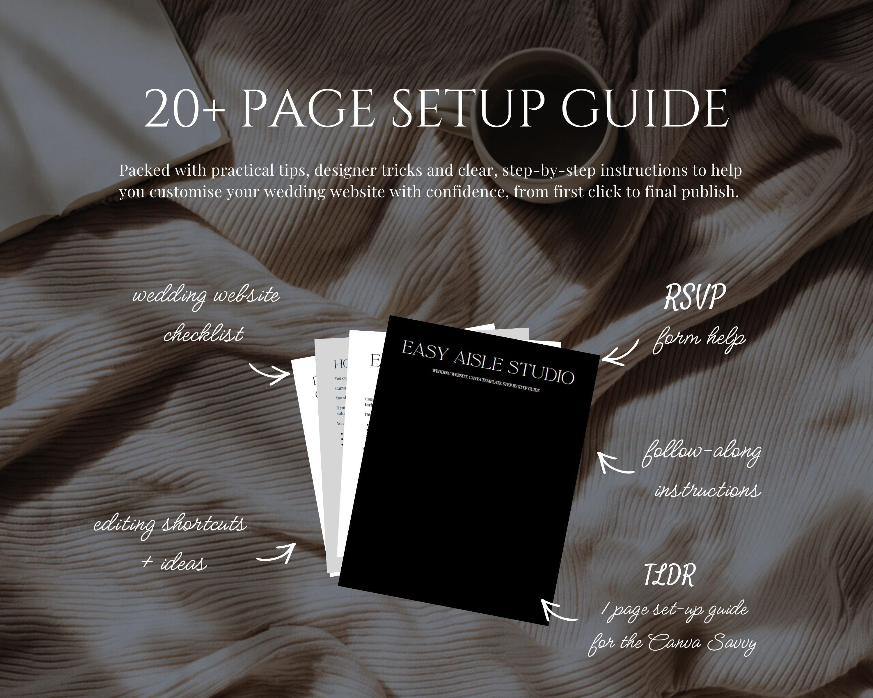 Burgundy & Olive Wedding Website Template