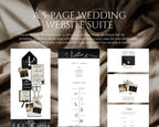 Fifth Avenue Black & White Wedding Website Template