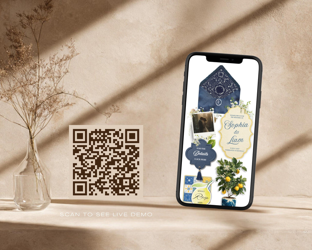 Amalfi Coast Wedding Website Template