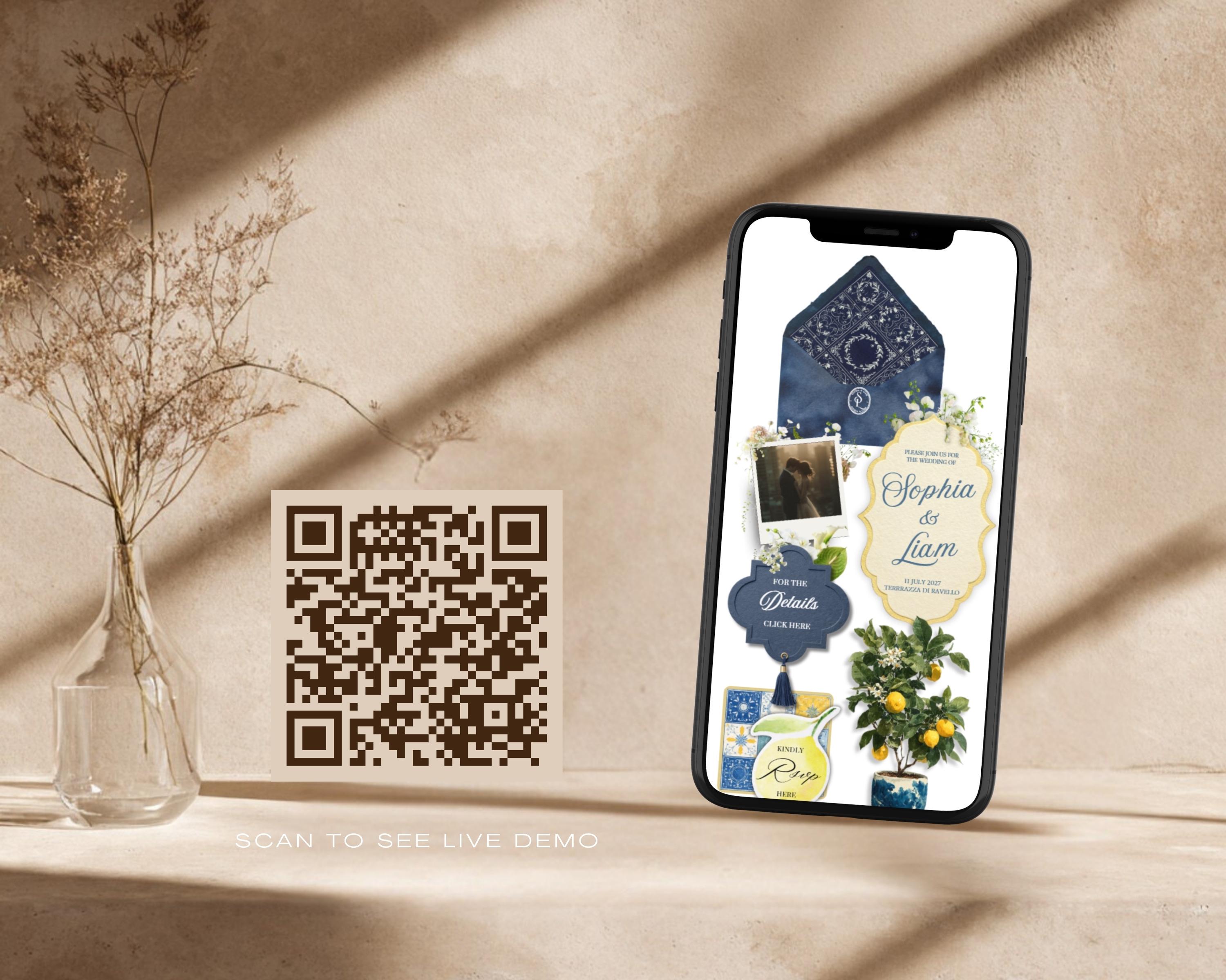 Amalfi Coast Wedding Website Template