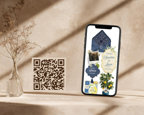Amalfi Coast Wedding Website Template