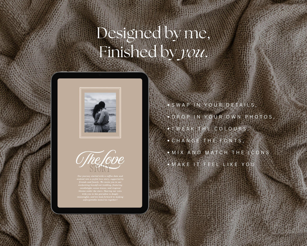 Emerald Coast Beach Wedding Website Template