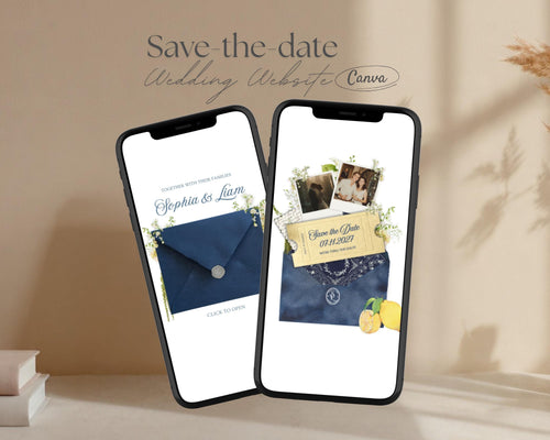 Amalfi Coast Save the Date Website Template