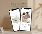 Boho Terracotta Save the Date Website Template