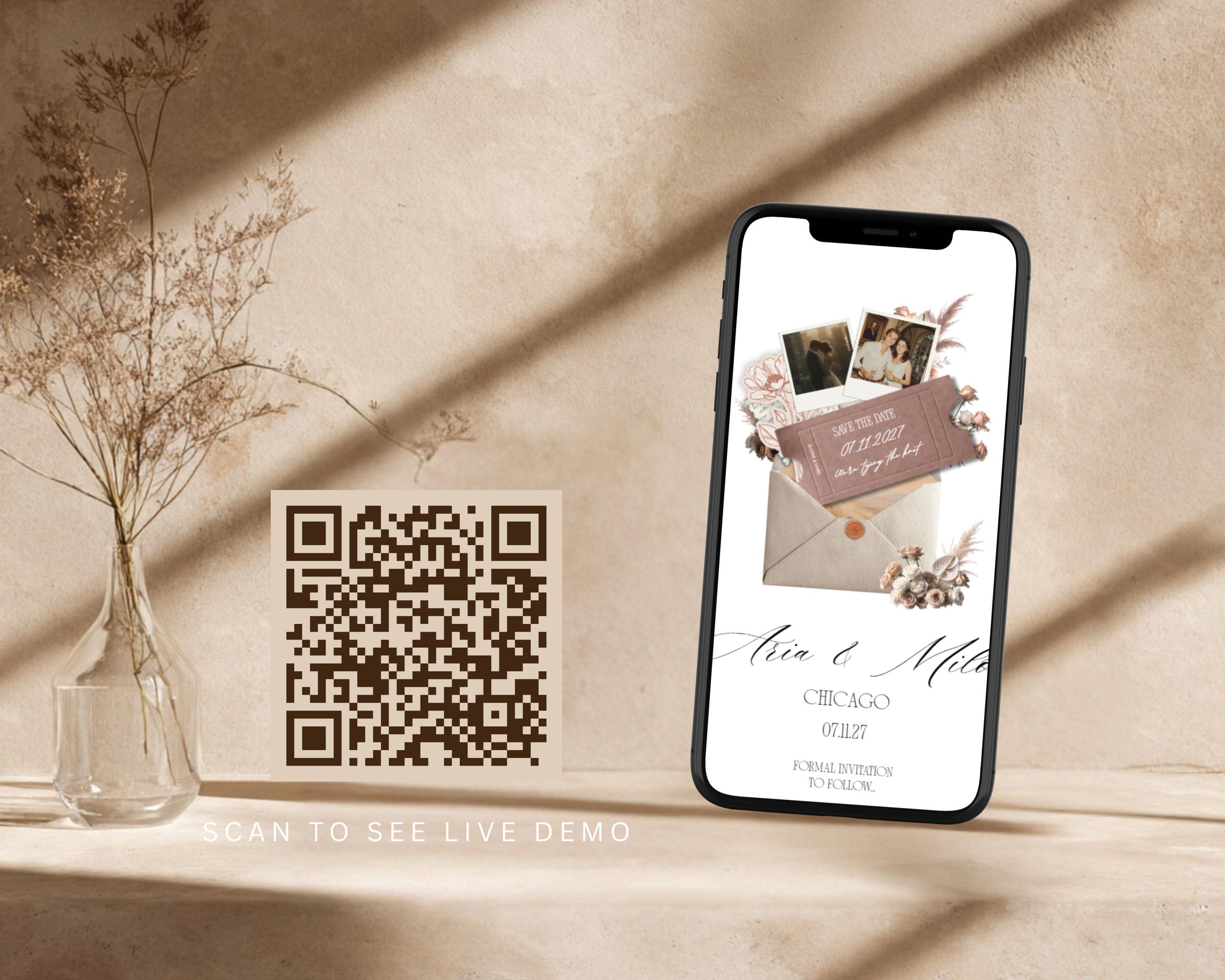 Boho Terracotta Save the Date Website Template