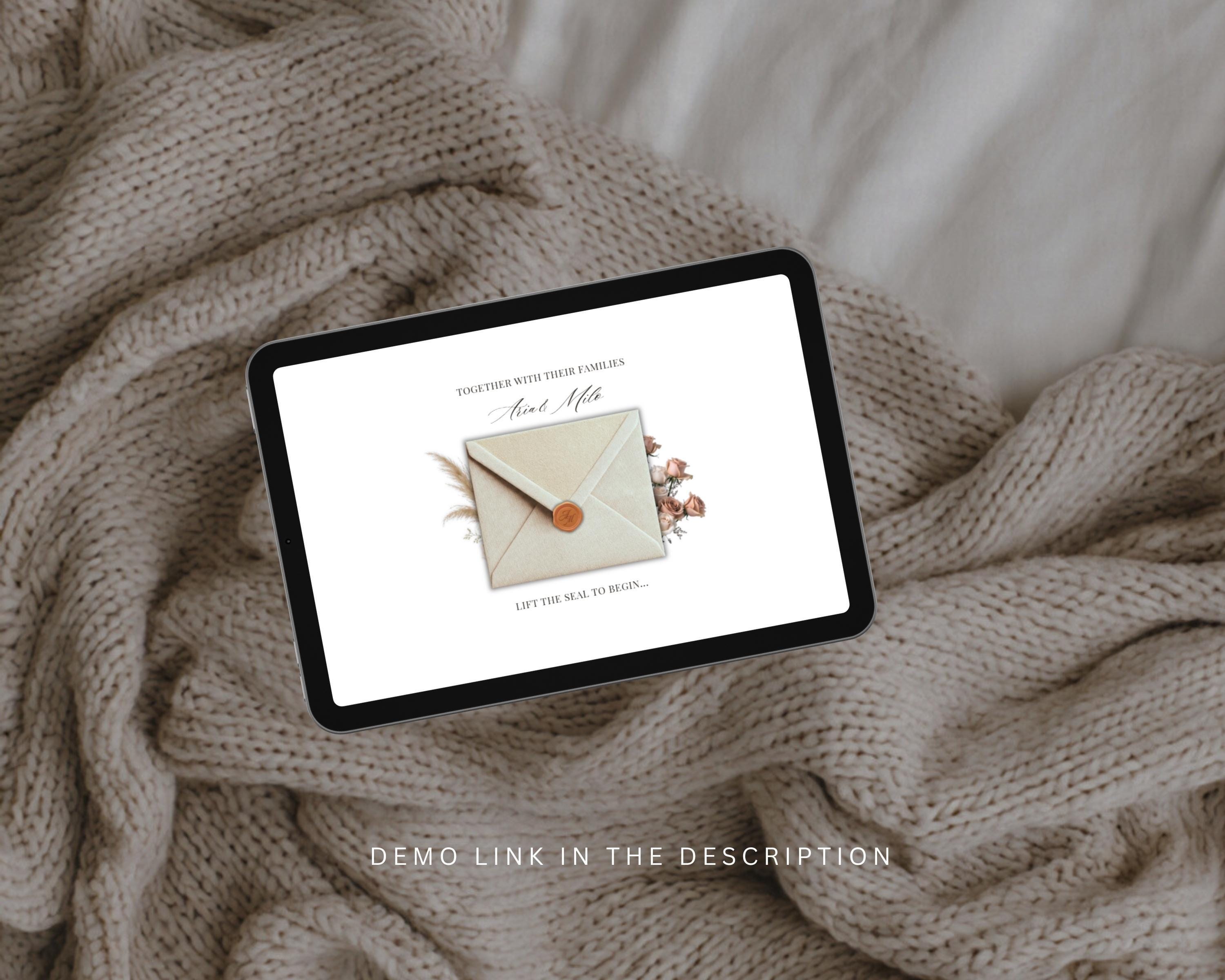 Boho Terracotta Save the Date Website Template